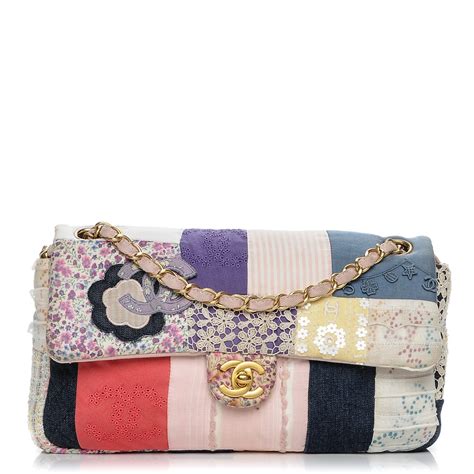 chanel pink patchwork bag|vintage Chanel patchwork bag.